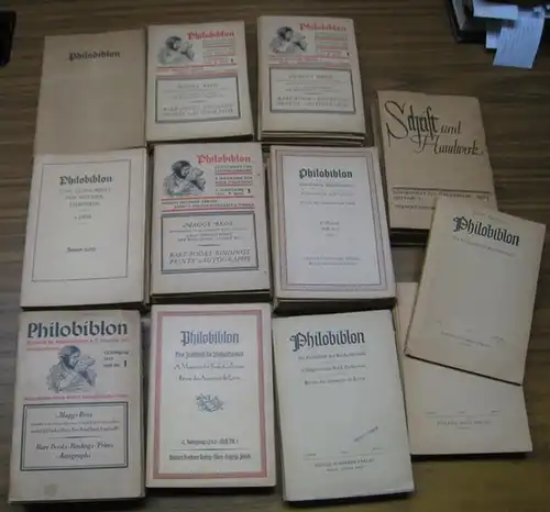 Philobiblon. Bis auf ein Heft komplette Reihe 1928 - 1991, es fehlt nur das Heft 7 des 10. Jahrganges 1938
