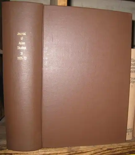 Asian Studies, Association for. - texts by Kenneth B. Pyle / Edward G. Griffin / Hugh F. Owen / Marlene J. Mayo and many others: The journal of Asian Studies. Annual index. Volume XXXI, numbers 1 - 4, November 1971 - August 1972. - From the contents: Kenn