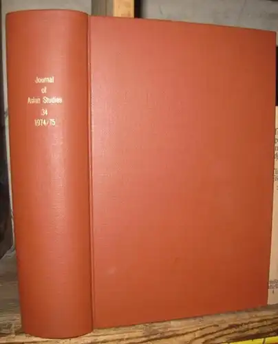 Asian Studies, Association for. - texts by James A. Boon / Richard T. Chang / Talukder Maniruzzaman and many others: The journal of Asian Studies. Annual index. Volume XXXIV, numbers 1 - 4, November 1974 - August 1975. - From the contents: James A. Boon -