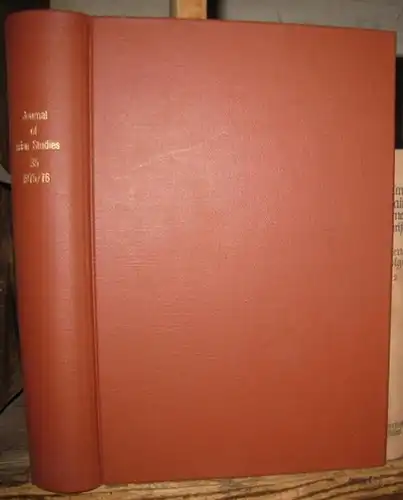 Asian Studies, Association for. - texts by James J. Y. Liu / H. Michael Metzgar / David Marr / Ping-Ti Ho and many others: The journal of Asian Studies. Annual index. Volume XXXV, numbers 1 - 4, November 1975 - August 1976. - From the contents: James J. Y