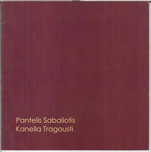 Exantas Berlin e.V. / Kulturamt Neukölln - Berlin. - Pantelis Sabaliotis / Kanella Tragousti: Ixnh Kai Metaplaseis - Spuren und Metaplasseis. - Zur Ausstellung in der Galerie im Körnerpark, 2008. 