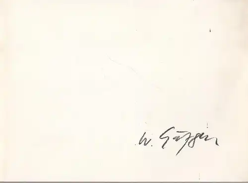 Wolfgang Gäfgen - Aquarelle, Zeichnungen, Radierungen