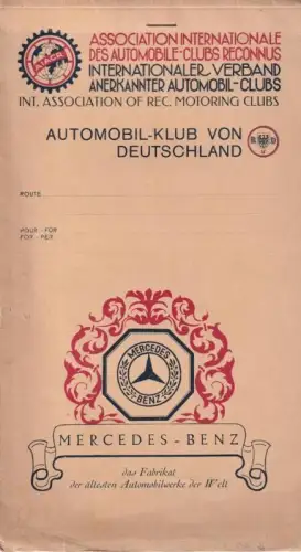Automobil-Klub von Deutschland AvD. Farbige Streckenkarten