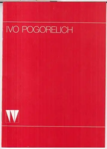 Programmheft zum Konzert von Ivo Pogorelich, 3. März 1989 in der Philharmonie. - gespielt wurden Werke von Brahms, Liszt und Chopin