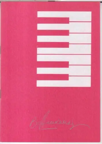 Programmheft zum Klavierabend Vladimir Ashkenazy, 15. Mai 1977 in der Philharmonie. - gespielt wurden Werke von A. Skrjabin und S. Rachmaninoff