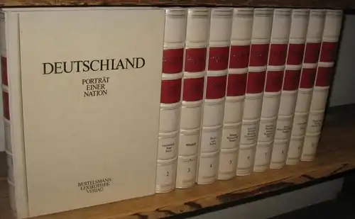 Bertelmann Lexikon Verlag.  Gert Richter, Dieter Lang, Hellmut Becker u.a: Deutschland   Porträt einer Nation Bände 1   10. Enthalten sind: 1..