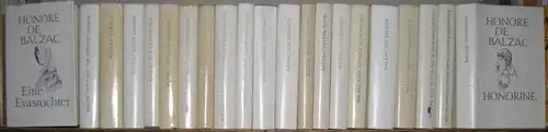 Balzac, Honore de. - herausgegeben von Fritz-Georg Voigt: Die menschliche Komödie. - Hier 21 ( von 22 ) Bände. - Enthalten: Band 1 ) Eine...