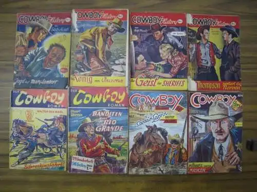 Murat, Rolf   Walter den Marl, Stuart Warren: Cowboy History / Cowboy Story / Der Cowboy Roman   Konvolut, bestehend aus 8 Heften:.. 
