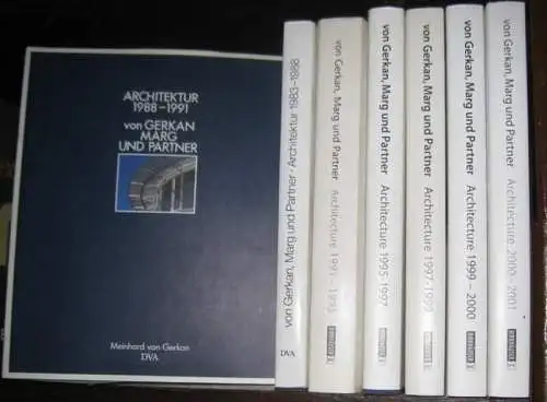 Gerkan, Meinhard von: Bände 3 - 9: Architektur von Gerkan, Marg und Partner - 1983 - 1988 / 1988 - 1991 / 1991 - 1995 / 1995 - 1997 / 1997 - 1999 / 1999 - 2000 / 2000 - 2001. --- Ab Band 5 in deutscher und englischer Sprache. 