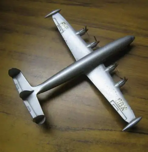Lockheed Super G Constellation Air France. - Dinky Super-Toys: Super 'G' Constellation Lockheed, Air France. - Metalldruckgussmodell. 60 C MECCANO. - F-BHBX. 