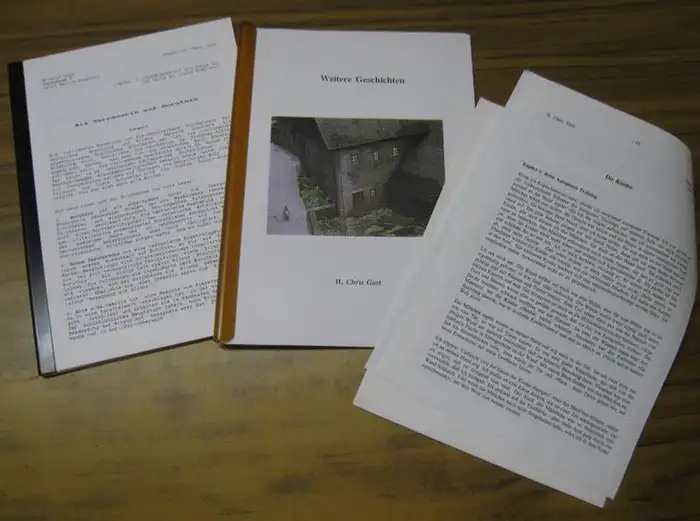Gast, H(anna) Chris: Konvolut mit etwa 12 Erzählungen in 3 Broschüren.   Enthalten: Als Terranerin auf Boruthia / Weitere Geschichten (Ein Weltraummärchen, Die Last..
