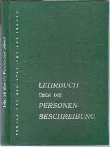 Prietz, Gerhard: Lehrbuch über die Personenbeschreibung. 