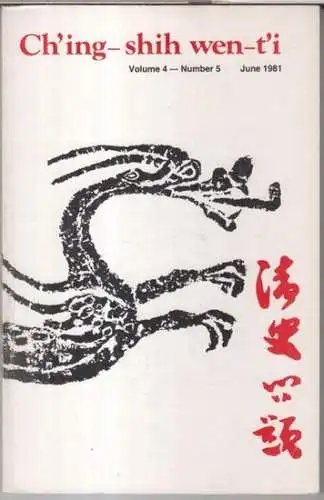Ch' ing - shih wen-t' i. - edited by James H. Cole, Susan Naquin and Mary Rankin: Ch' ing - shih wen-t' i. June 1981, volume 4 - number 5. - from the contents: Songgyu - Shantung in the Shun-chih reign: the establishment of local control and the gentry re