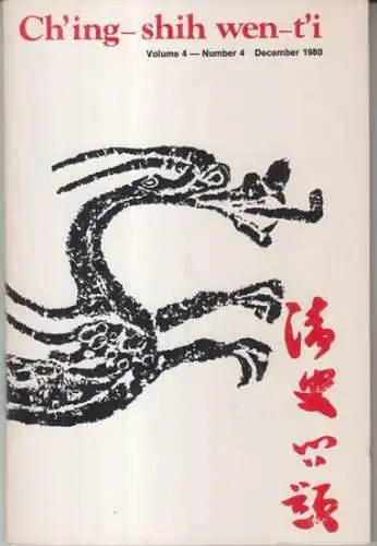 Ch' ing - shih wen-t' i. - edited by James H. Cole, Susan Naquin and Mary Rankin: Ch' ing - shih wen-t' i. December 1980, volume 4, number 4. - from the contents: Joshua A. Fogel - Shantung in the Shun-chih reign: the establishment of local control and th