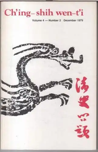 Ch' ing - shih wen-t' i. - edited by James H. Cole, Susan Naquin and Mary Rankin: Ch' ing - shih wen-t' i. December 1979, volume 4, number 2. - from the contents: Merrilyn Fitzpatrick - Local interests and the anti-pirate administration in China' s south-