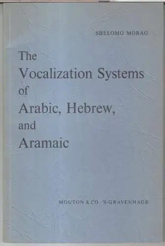 Morag, Shelomo: The vocalization systems of arabic, hebrew, and aramaic. Their phonetic and phonemic principles ( = Janua linguarum, studia memoriae Nicolai van Wijk Dedicata, Nr. XIII ). 
