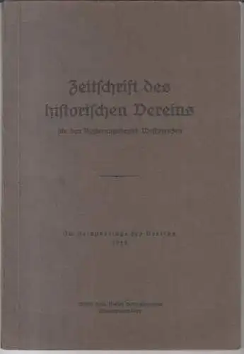 Zeitschrift des historischen Vereins für den Regierungsbezirk Westpreußen. - herausgegeben von C. Wernicke. - mit Texten von W. Heym: 65. Heft: Zeitschrift des historischen Vereins für den Regierungsbezirk Westpreußen. - Inhalt: Ein Beitrag zur Befesti...