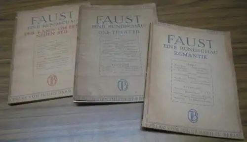Faust.   Schrifteleitung: Anton Mayer.   mit Beiträgen von R. G. Binding, Paul Zech, Edward Dent, Hans Knudsen, Hellmuth Falkenfeld, Kurt Karl Eberlein.. 