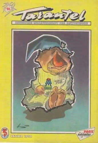 Tarantel. - Bär, Heinrich (d.i. Heinz W. Wenzel) (Herausgeber): Tarantel. Satirische Monatsschrift der DDR [ später: der Sowjetzone ]. Heft 90 von März 1958. 