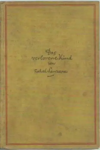 Sanzara, Rahel: Der verlorene Kind. Roman. 
