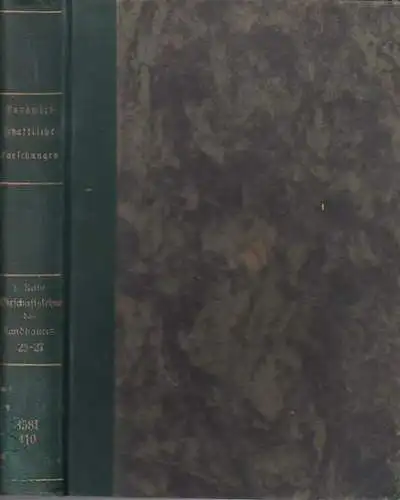 Landwirtschaftliche Forschungen.   Landwirtschaftliche Jahrbücher. Herausgegeben vom Preuss. Ministerium für Landwirtschaft, Domänen und Forsten.      Herpel, H J. / Werner.. 