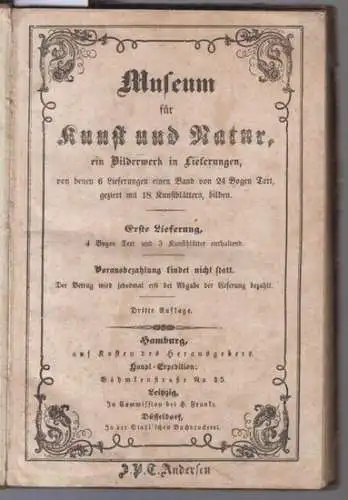 Museum für Kunst und Natur. - Texte: August Friedrich Ernst Langbein / Friedrich Schiller u. a: Museum für Kunst und Natur. Erste Lieferung, 4 Bogen...