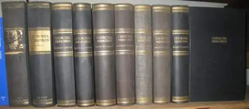 Churchill, Winston S: Der Zweite Weltkrieg. Komplett mit den Teilen 1 - 6 in 10 Büchern. - DeckeltiteL: Churchill Memoiren. - Hier vorliegend: 1) Der...