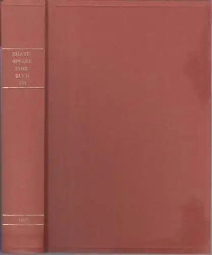 Shakespeare, William. - Deutsche Shakespeare-Gesellschaft. - Herausgeber: Wolfgang Weiss. - mit Beiträgen von Volker Canaris, Marcia Pointon, Andreas Höfele u. a: Shakespeare Jahrbuch. Band 133 / 1997. 