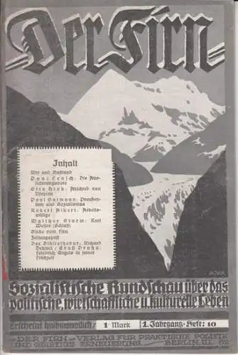 Firn, Der.    Paul Lensch / Otto Hiob / Paul Gutmann / Robert Albert / Walther Sturm  / , Harausgeber: Albert Baumeister:.. 