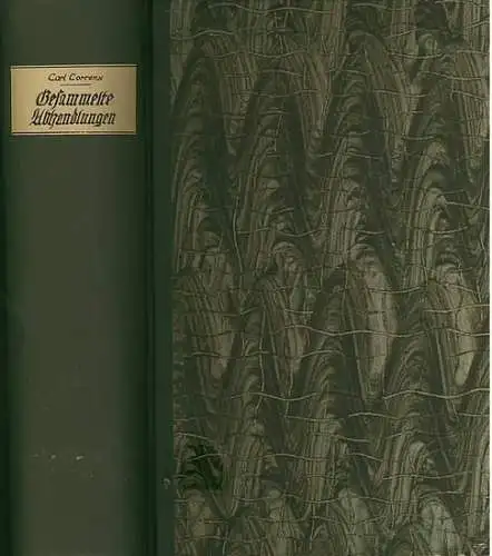 Correns, Carl: Gesammelte Abhandlungen zur Vererbungswissenschaft aus periodischen  Schriften. 1899 - 1924. --- Mit etlichen Artikeln von und über Gregor Mendel und seine Vererbungslehre (Beispiele Inhalt: siehe Anmerkungen). 