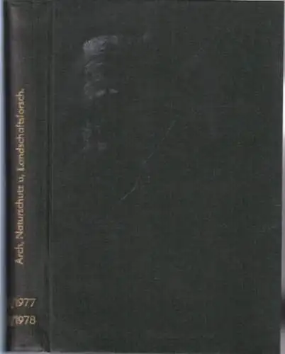Archiv für Naturschutz und Landschaftsforschung.   Weintschke, Hugo (Red.).   W. Gluch / P. Hentschel / W. Hilbig und Z. Schamsran / H.. 