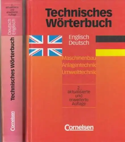 Englisch.- Technisches Wörterbuch. - Ekkehard Richter: Technisches Wörterbuch. Komplett in 2 Bänden: Deutsch - Englisch / Englisch - Deutsch. Maschinenbau, Anlegentechnik, Umwelttechnik. 