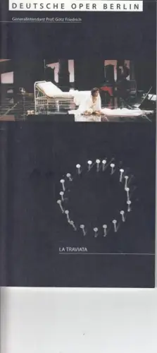 Programmheft zu: La Traviata. - Aufführung am Sonntag, 5. Dezember 1999. - musikalische Leitung: Jiri Kout / Inszenierung: Götz Friedrich. - Mit: Christina Gallardo-Domas, Marcelo Alvarez, Lado Ataneli, Andion Fernandez, Marc Clear , u. a