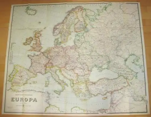 Gaebler: Eduard Gaeblers Verkehrskarte von Europa - Maßstab 1: 5000000. 