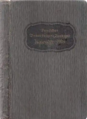 Deutscher Bauarbeiter-Verband : Kalender 1914