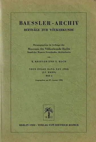 BaesslerArchiv.   Krieger, K. und G. Koch (Herausgeber).   Gisela Lautz / Barbara Braun / Berthold Riese / Horst Cain / Dolores Fuertes.. 
