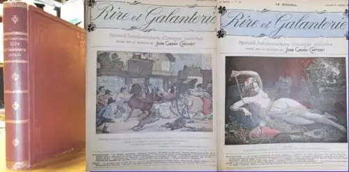 Grand-Carteret, John: Rire & Galanterie. Recueil hebdomadaire d'images, de poesies et d'histoires galantes publie sous la direction de John Grand-Carteret. Album I - V, Ire Annee, No 1, Samedi 18 Juillet 1903 bis Album V, No 50, 2me Annee, Samedi 28 Mai 1