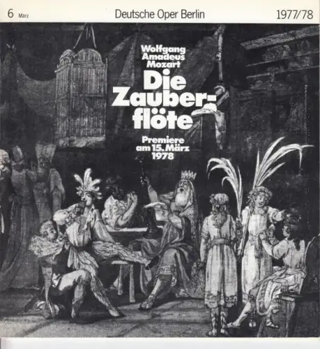 Programmheft, März 1978 mit Besetzungsliste zu: Die Hochzeit des Figaro.   Aufführung am 31. März 1978.   musikalische Leitung: Miguel Gomez Martinez /.. 