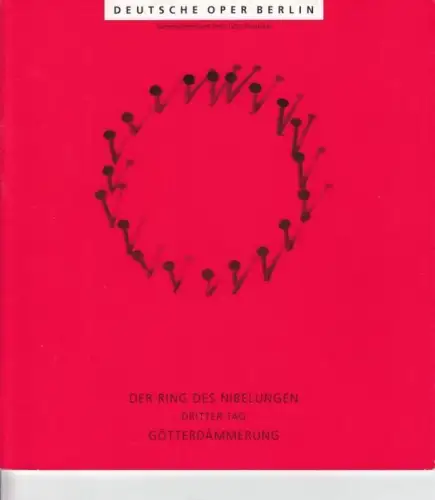Programmheft mit Besetzungsliste zu: Ring der Nibelungen   Götterdämmerung.   Aufführung am 2. März 1997.   musikalische Leitung: Jiri Kout / Inszenierung:.. 
