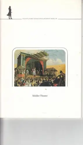 Der Diener zweier Herren. Spielzeit 1986 /87.  Inszenierung: Franz Marijnen, mit u. a.: Rainer Pigulla / Heidrun Siebert / Erich Scharz / Fritz Eggert / Regina Nowack. Programmheft des Schiller Theaters Berlin