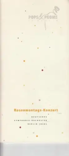 Programmheft zu: Rosenmontagskonzert am Montag, 27. Februar 1995. Leitung: Emmanuel Krivine, Klavier: Katia und Mariell Labeque, Sprecher: Wolfgang Völz, Moderation: Karl Dietrich Gräwe