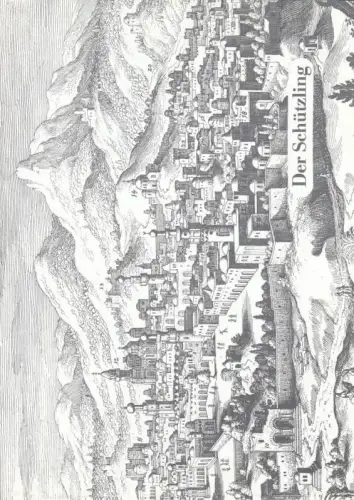Programmheft zu: Der Schützling. ohne Datum. Inszenierung: Reinhold O. Olszewskiy.  Darsteller: Heinz Spitzner / Theo Pracher / Eric Schildkraut / Walter Giller / u. a