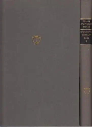 Brauer, Ludolph ; Bartholdy, Albrecht Mendelssohn ; Meyer, Adolf (Hrsg.): Forschungsinstitute : Ihre Geschichte, Organisation und Ziele. Komplett in 2 Bänden. Redaktionelle Mitarbeit von Johannes Lemke. 