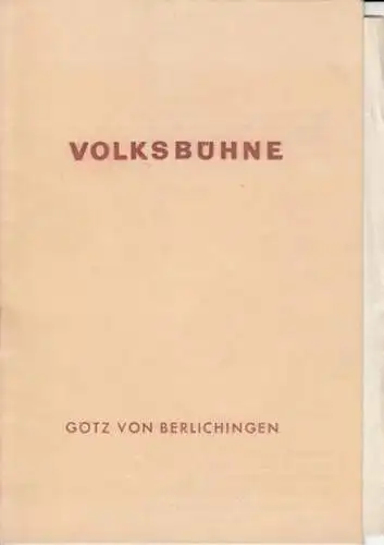 Theater Volksbühne, Berlin.  Friedrich Schiller: Programmheft zu: Die Räuber. Spielzeit: 1970/71, Heft 25. Regie: Manfred Karge / Matthias Langhoff. Bühnenbild und Kostüme: Pieter Hein..