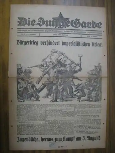 Junge Garde, Die.   verantwortlich: P. Mayer.   mit Beiträgen von Hugo Eberlein u. a: Die Junge Garde. Juli 1924, Nummer 18 des.. 