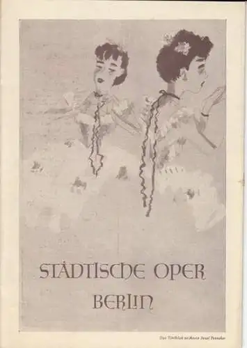 Städtische Oper Berlin.   Igor Strawinski: Spielzeit 1954/55, Programmheft zu: Der Feuervogel.   Aufführung am 30. März 1954.   musikalische Leitung: Reinhard.. 