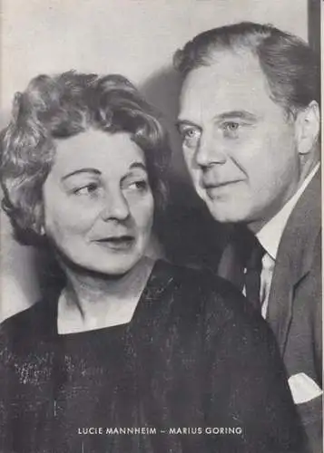 Spielzeit 1959/60, Programmheft zu: "Begegnung" und "Die Paprikas".    Aufführung am 12. Oktober 1960.   Regie: Alfred Braun, Lucie Mannheim / Bühnenbild:.. 