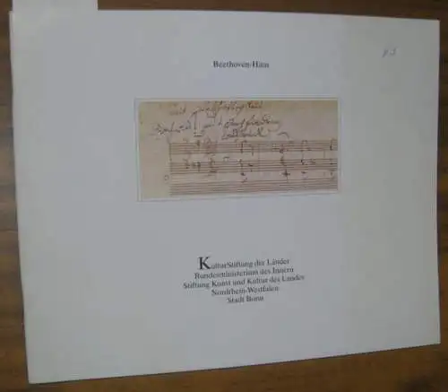 Beethoven, Ludwig von. - Beethoven Haus - Autoren: Michael Landenburger / u. a: Klaviersonate e-Moll, op. 90 (= Patrimonia 63). Aus dem Inhalt: Michael Landenburger - Das Autograph des ersten Satzes von Beethovens Klaviersonate e-Moll, op. 90 / u. a. 