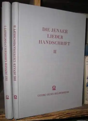 Jenaer Liederhandschrift. - herausgegeben von Georg Holz: Die Jenaer Liederhandschrift I und II.  Getreuer Abdruck des Textes / Übertragung, Rhythmik und Melodik. - REPRINT. 