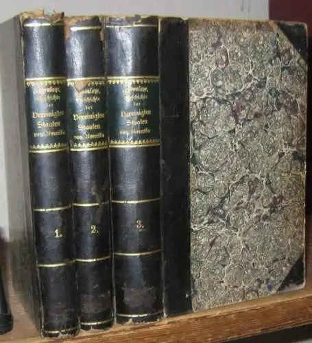 Laboulaye, Eduard. - mit einem Vorwort von J. C. Bluntschli: Geschichte der Vereinigten Staaten von Amerika. Komplett in 3 Bänden. - 1) Die Colonieen vor der Revolution / 2) Der Kampf und die Unabhängigkeit / 3) Die Verfassung der Vereinigten Staaten.